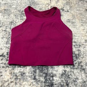 high neck lulu crop top